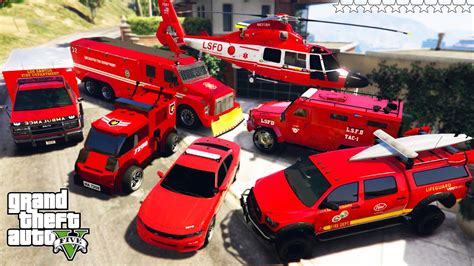 Gta 5 Stealing Secret Emergency Vehicles With Franklin Real Life