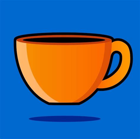 Premium Vector Cartoon Icon Illustration Of A Yellow Cup