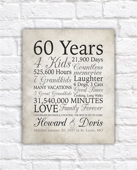 60th Anniversary T 60 Years Married Or Any Year T For