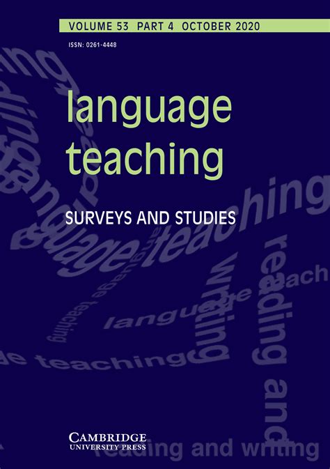 Language Teaching Volume 53 Issue 4 Cambridge Core