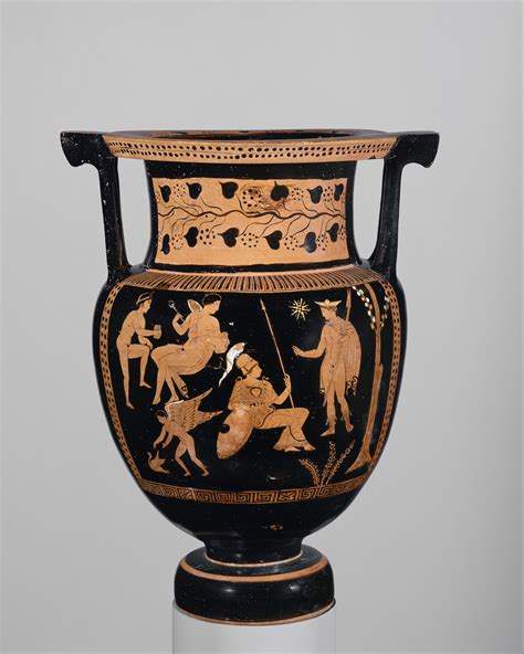 Attributed To The Group Of Boston 00 348 Terracotta Column Krater Bowl For Mixing Wine And