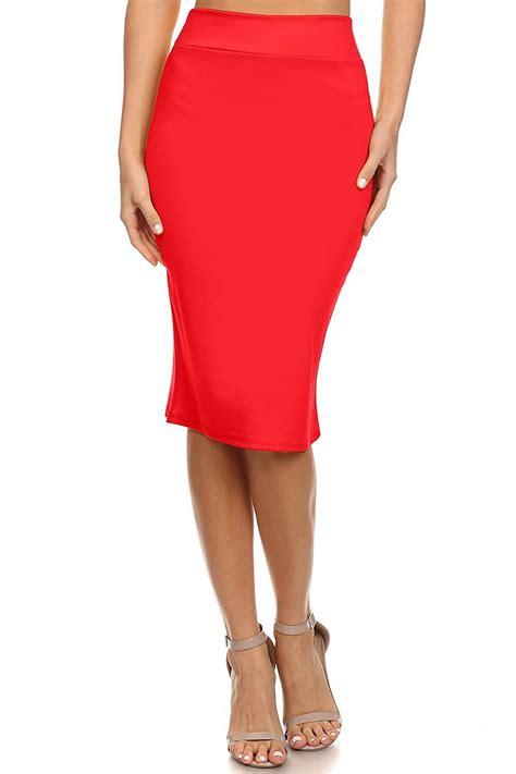 Womens Below The Knee Pencil Skirt For Office Wear Made In Usa Plus Size Pencil Skirt