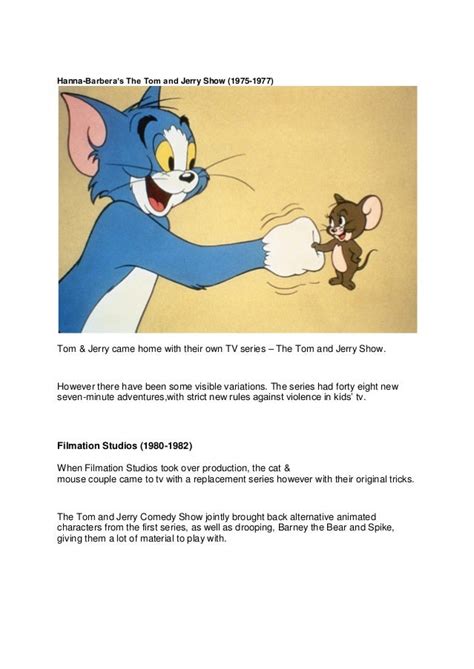 The Evolution Of Tom And Jerry 2d Animation