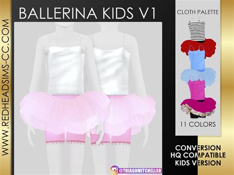 Ballerina Kids Redheadsims Cc
