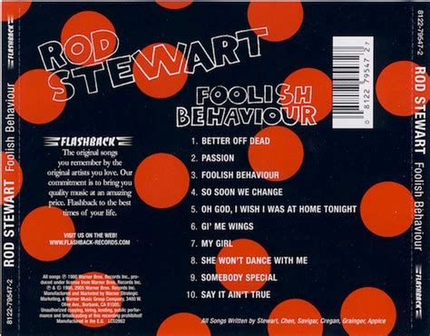Foolish Behaviour Rod Stewart Cd Album Muziek