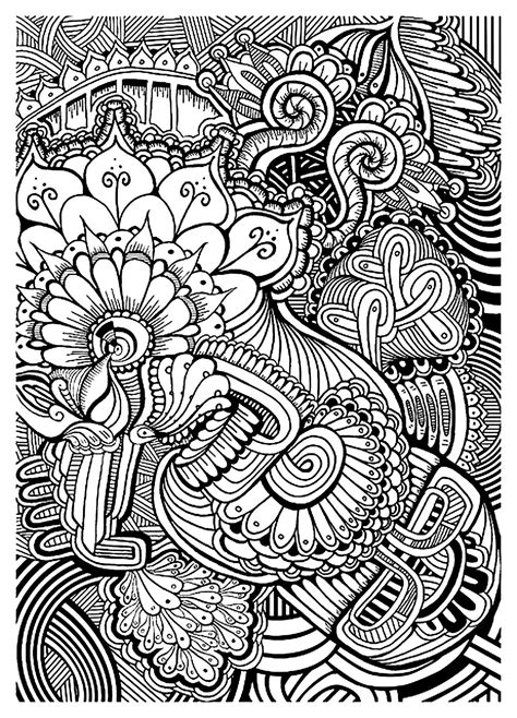 Free Zendoodle Coloring Pages At Free Printable