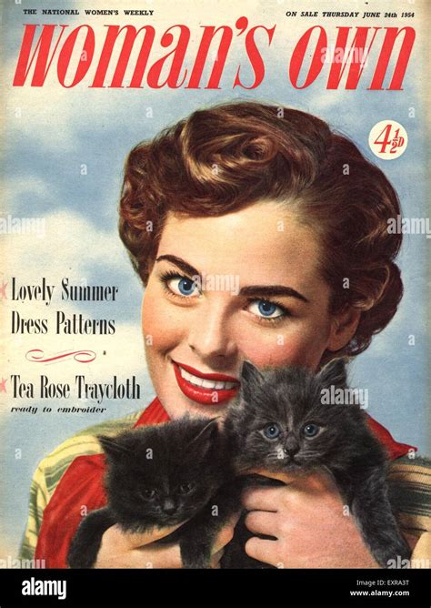 1950s Uk Womans Own Magazine Cover Stock Photo Alamy