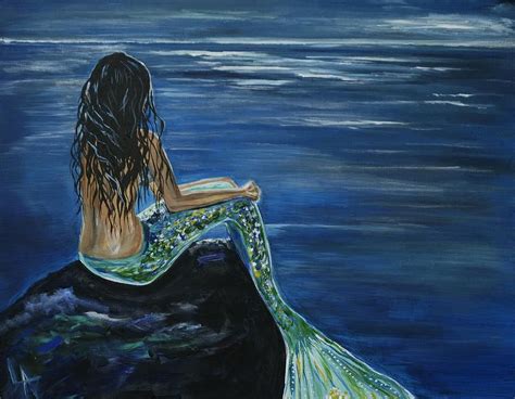 Mermaid Art Mermaid Painting By Leslie Allen Enchanted Mermaid Fine
