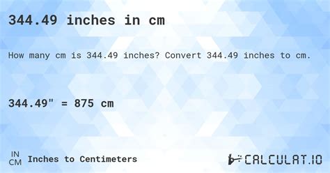 34449 Inches In Cm Convert