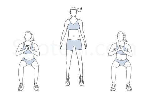 Side To Side Squats Illustrated Exercise Guide Workout Guide