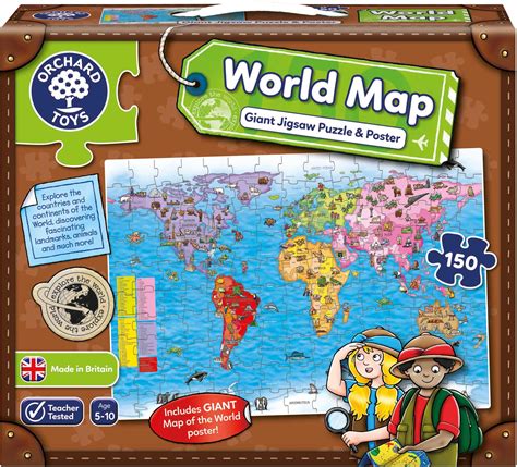 Orchard Toys World Map Puzzle And Poster Educational Game Puzzle Ebay