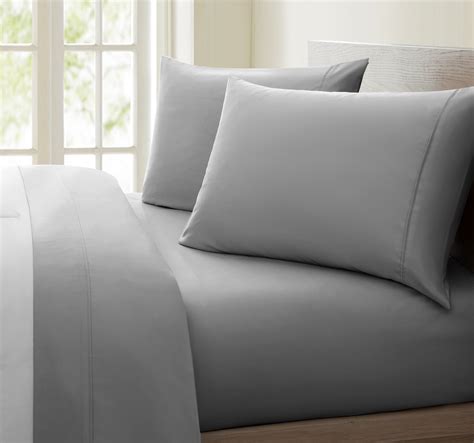 1200 Thread Count Queen Size Deep Pocket Solid Cotton Sheet Set Queen