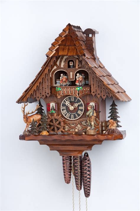 Original Handmade Black Forest Cuckoo Clock Made In Germany 2 6209t