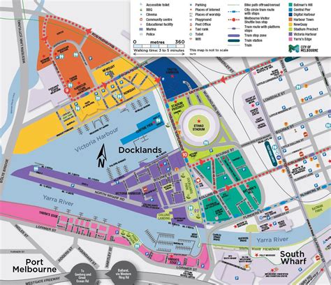 Tripadvisors melbourne karte mit hotels, pensionen und hostels: Karte von docklands - Docklands Karte von Melbourne ...