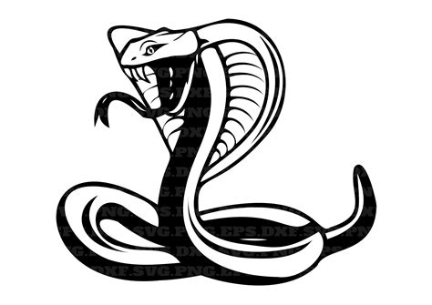 Snake Cobra Silhouette Svg Png Files Png And Svg Instant Etsy