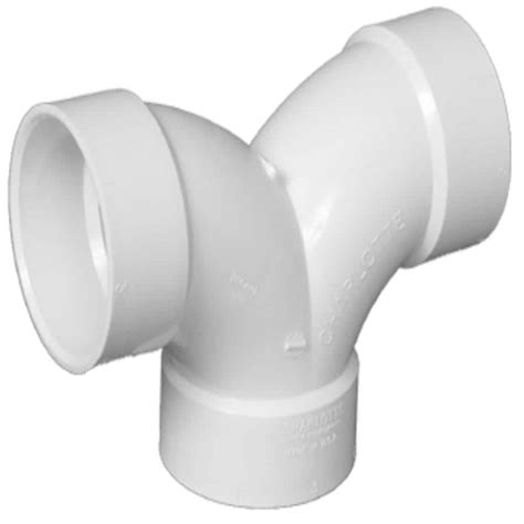 Charlotte Pipe 3 In X 3 In Dia 90 Degree PVC Schedule 40 Hub Elbow