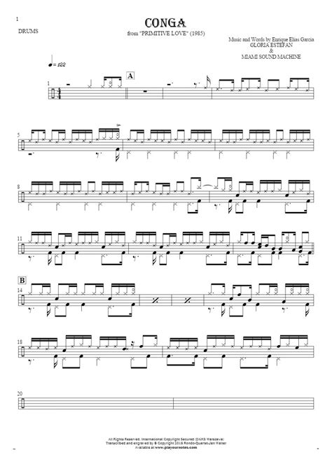 Conga Notes For Drum Kit Playyournotes