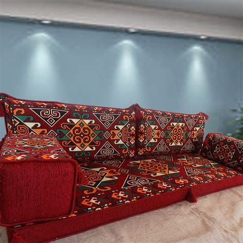 Spirit Of 76 Arabic Style Oriental Majlis Sofa Set Turkish Ethnic Kilim