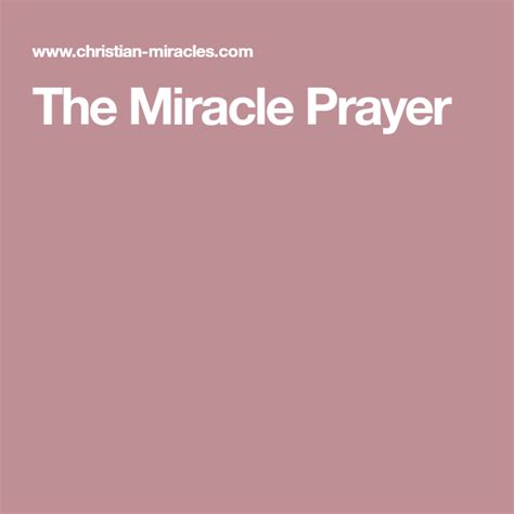 The Miracle Prayer Miracle Prayer Prayers St Joseph Novena