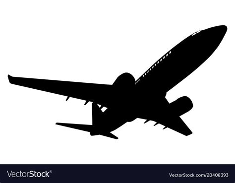 Airplane Silhouette Airplanes Silhouette Front View Vector Free