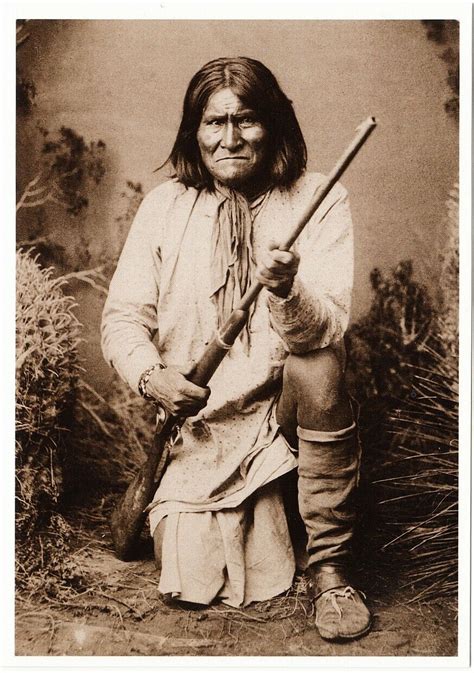 Geronimo Chiricahua Apache Chief In 1885 Native American Modern Postcard Hippostcard