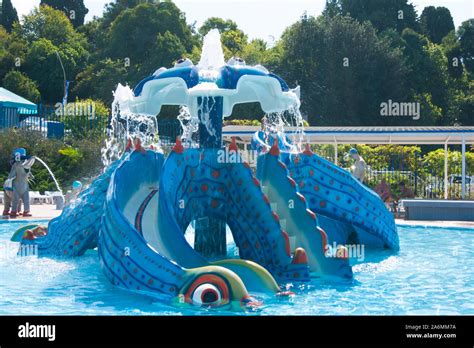 Aqualoo Waterpark View Of The Dragon Slide In The Childrens Pool In