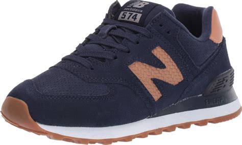New balance classics m574 blue white brown + free shipping. New Balance Leather Wl574v2 in Navy (Blue) - Lyst