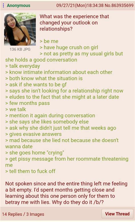 Anon Speaks About Women R Greentext Greentext Stories Know Your Meme