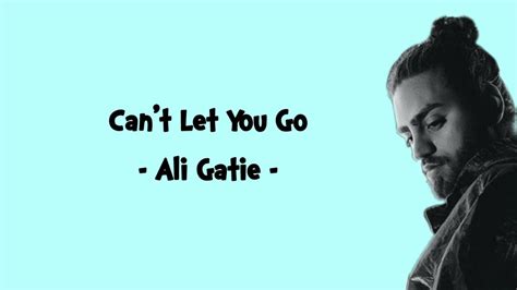 can t let you go ali gatie youtube