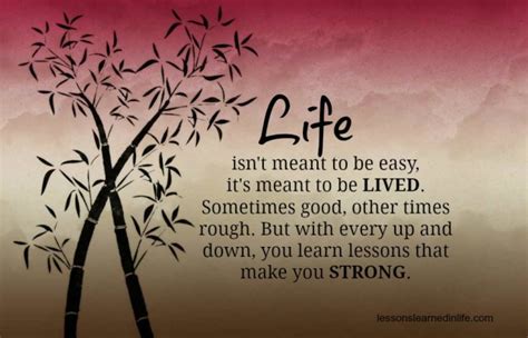Here are our life lessons quotes for you. Lessons Learned in LifeMake you strong. - Lessons Learned ...