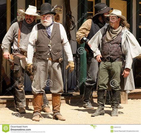 Old Wild West Gunfighters Old West Cowboy Gunfighter Actors On The Old