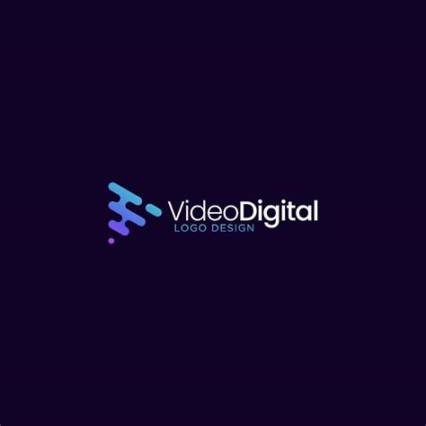 Video Digital Logo Design Vector 7401280 Vector Art At Vecteezy