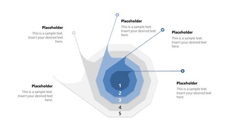 5 Step Concentric Polygons Diagram For PowerPoint SlideModel