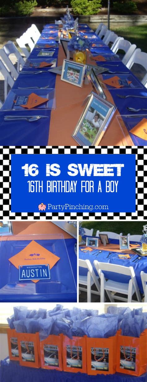 16th Birthday Party Ideas Boy Examples And Forms