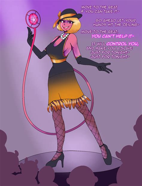 HypnoHub - blonde hair demon girl dress dungeons and dragons faetomi