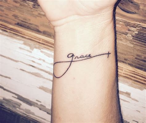 Grace Tattoo Grace Wrist Grace Tattoos Trendy Tattoos Tattoo