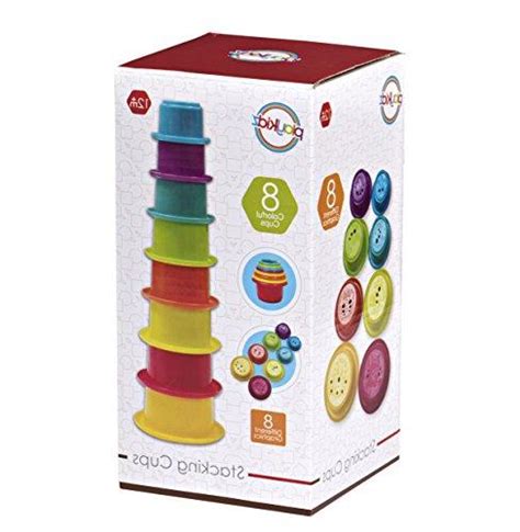 Playkidz Rainbow Stacking And Nesting Cups Baby Building