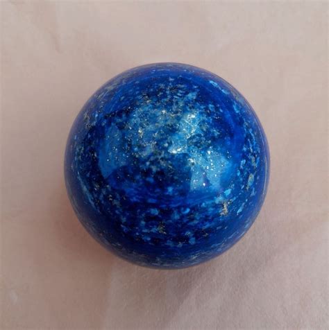 218 Gm Beautiful Blue Lapis Lazuli Sphere Polished From Badakhshan