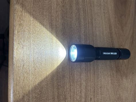 Pelican M6 Led Flashlight W Case Lithium Battery Powered Excellent