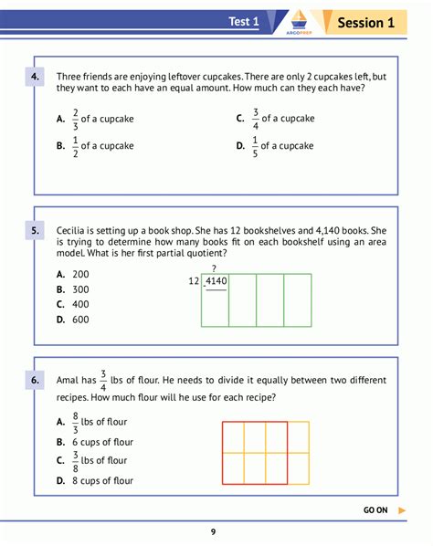 5th Grade Math Practice Book 8 Full Length Simulated Common Core Math