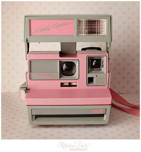 Pink Polaroid Camera Pink Polaroid Camera Retro Camera Pink Aesthetic