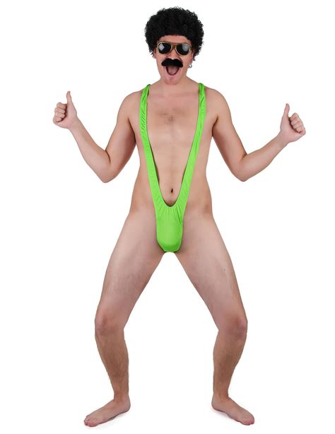 Mankini Vert Fluo Homme Ce déguisement humoristique vous propose un