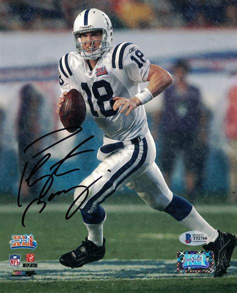 Peyton Manning Autographedsigned Indianapolis Colts 8×10 Photo Bas