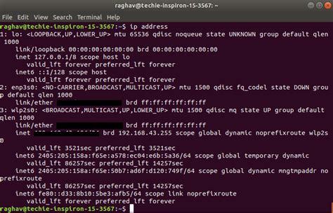Ip Command In Linux With Examples Geeksforgeeks