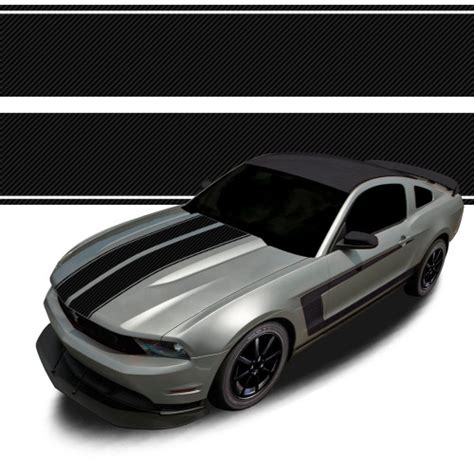 Racing Stripes Automotive Vinyl Graphics And Decals Kit Shown On
