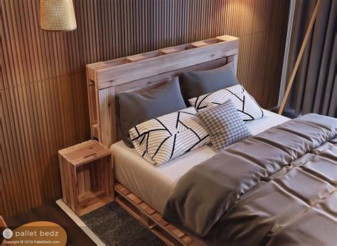 The Queen Pallet Bed Pallet Furniture Bedroom Diy Pallet Bed Pallet Bed