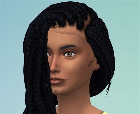 Visible Seams With Hair Mesh Edit On Skin Sims 4 Studio