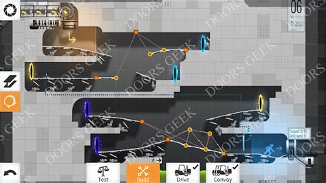 Bridge Constructor Portal Level 6 Convoy Solution ~ Doors Geek