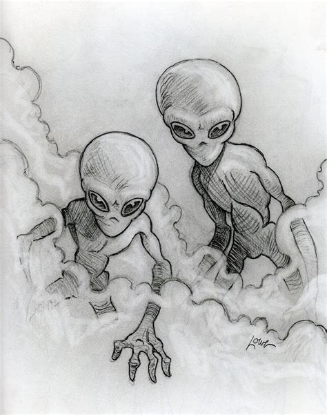 Dave Lowe Design The Blog 28 Days Til Halloween Sketch Alien Abduction