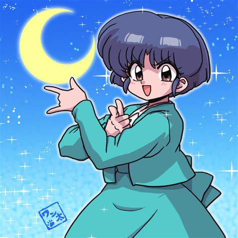 Safebooru 1girl Bishoujo Senshi Sailor Moon Crescent Moon Moon Ranma 12 Tendou Akane Tsuki Ni